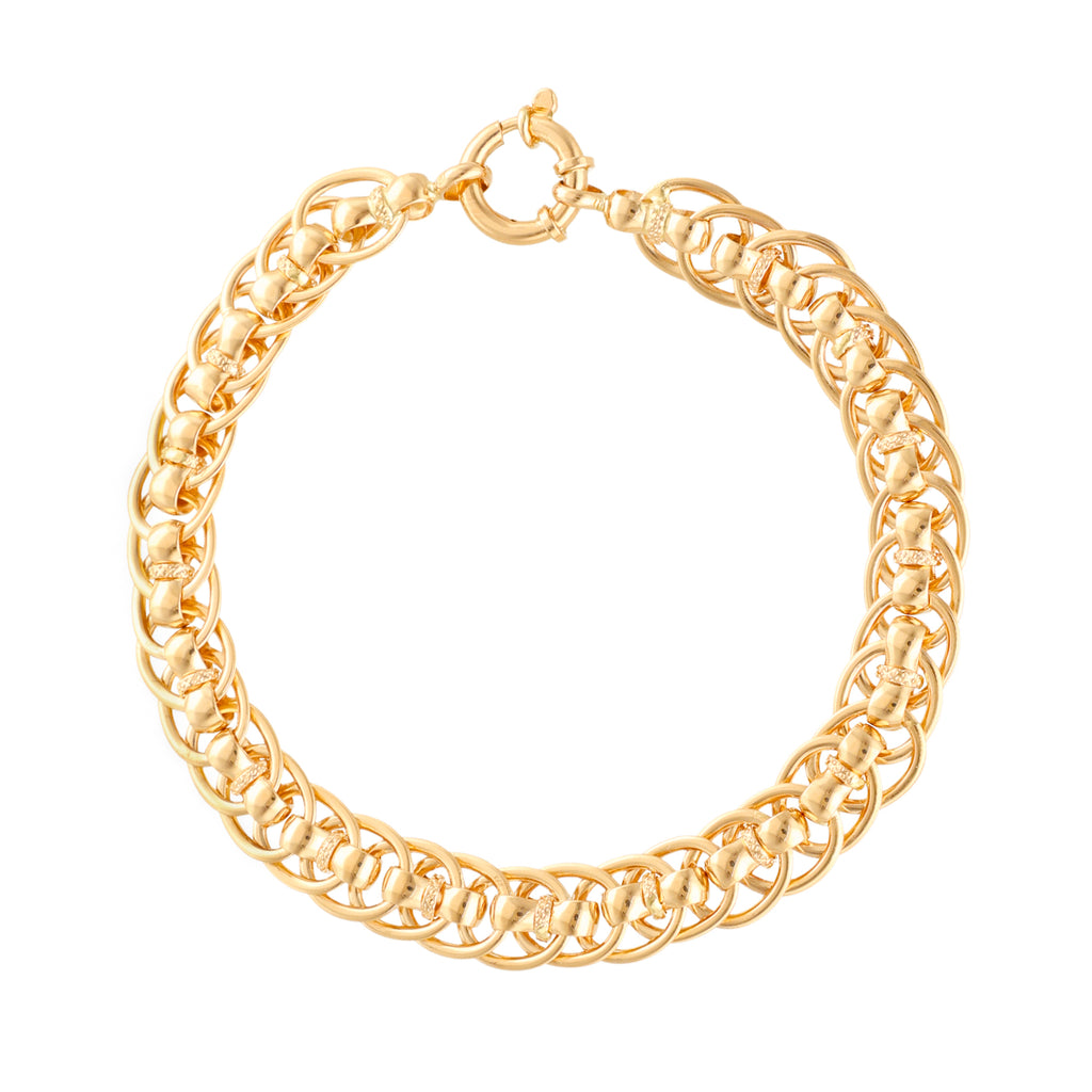 Pulseira Madame Elise em Ouro 19kl (18cm)