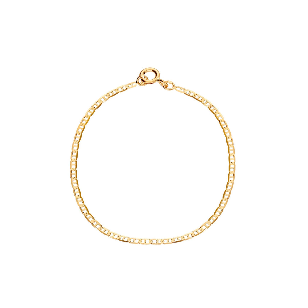 Pulseira de Criança em Ouro 19kl com Malha Marinheiro (12cm)