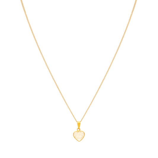 Fio Malha Barbela em Ouro 19kl com Zircão Coração (50cm) - Loja do Ouro