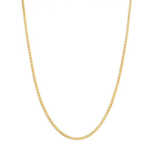 Fio Malha Batida em Ouro 19kl (49cm) - Loja do Ouro